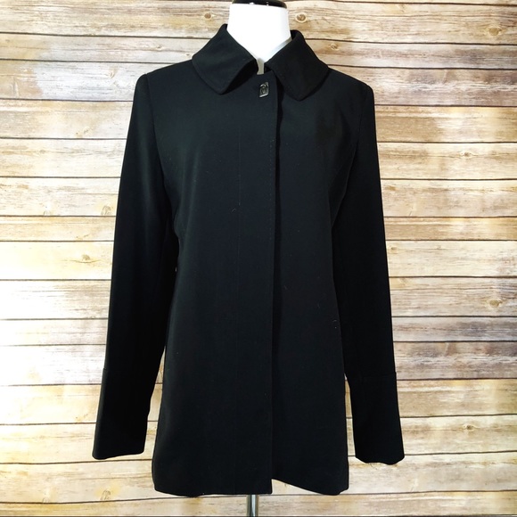Calvin Klein Jackets & Blazers - Calvin Klein Black Toggle Button Front Coat